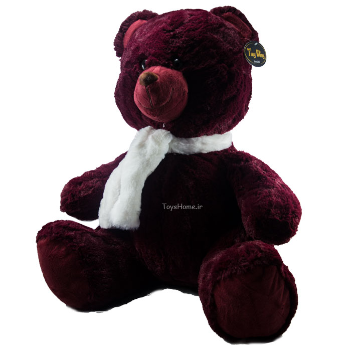 عروسک خرس تپل زرشکی