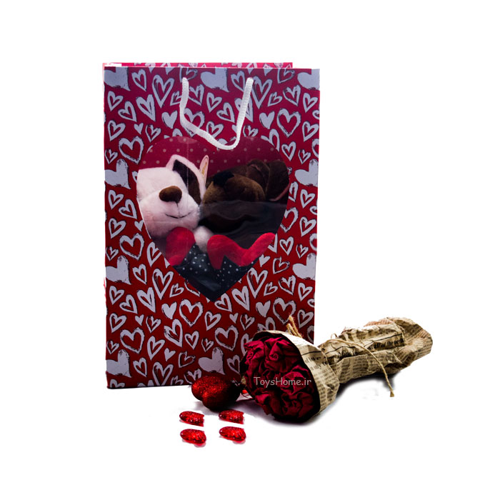 ست کادویی سگ قلب به دست
