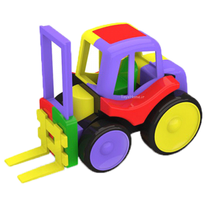 اسباب بازی آموزشی ماشین لیفتراک ساختنی Dobe