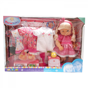 عروسک جیش کن با لباس اضافه