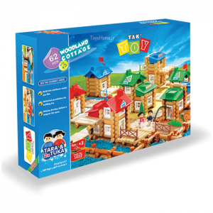 کلبه ساختنی 62 تکه تک توی